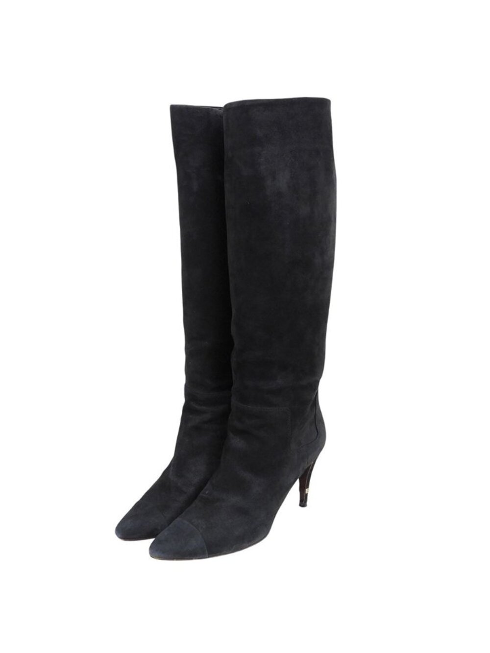 Chanel Heels Long Boots Black